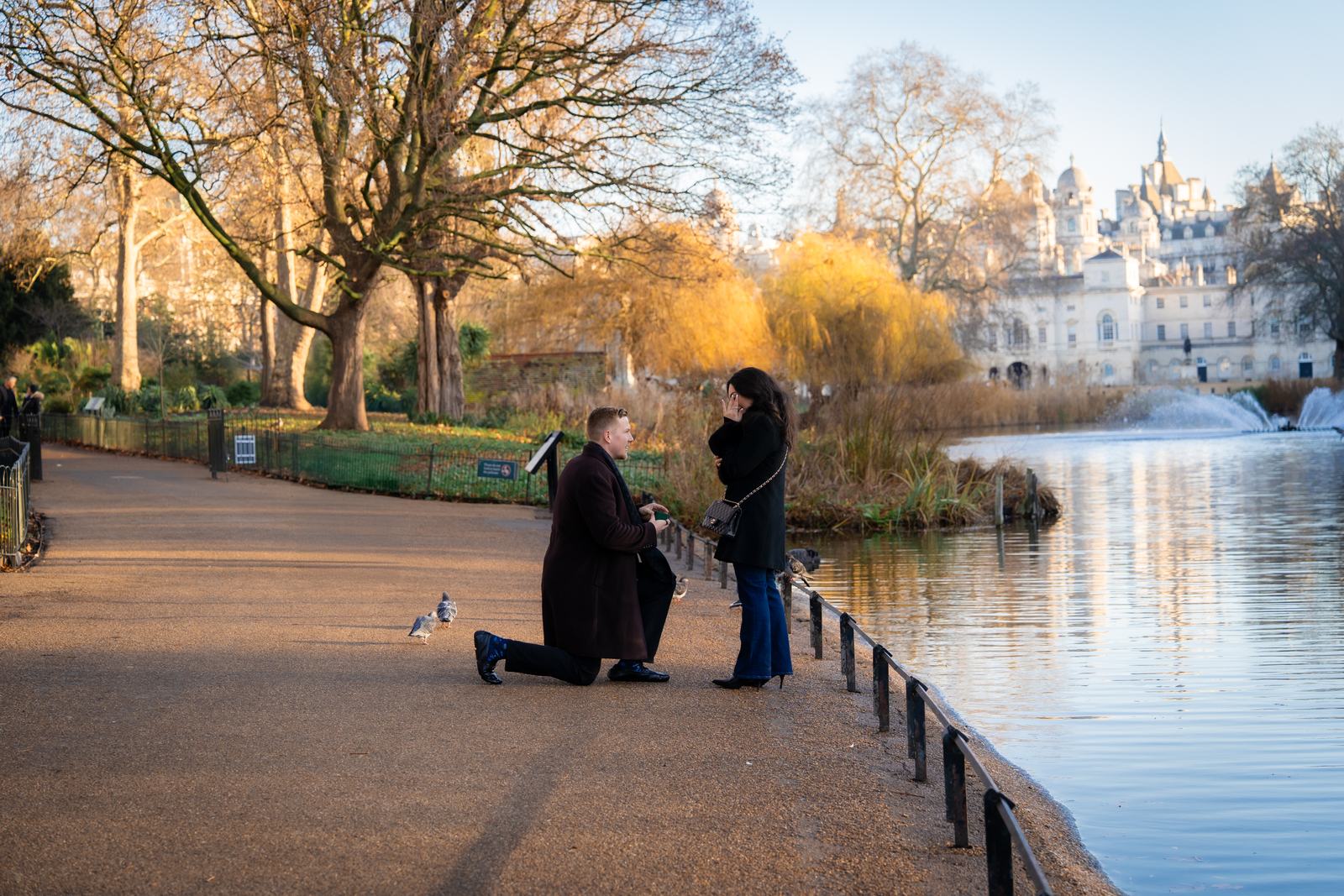 Proposal by the lake in St James's Park